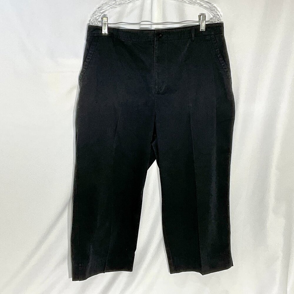 Studio Works Sz 18 Black Capri Pants Womens
